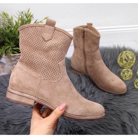 Stivali traforati S. Barski W OLI140B beige 1