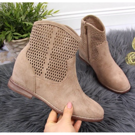 Stivali traforati S. Barski W OLI141B beige 1
