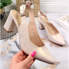 Décolleté sul palo Sergio Leone W SK363 beige perla 1