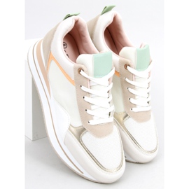 Scarpe da ginnastica su una zeppa nascosta Bahar Beige multicolore 1