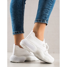 TRENDI Scarpe sportive legate bianco 2