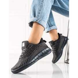 Bona Scarpe sportive traforate nero 1