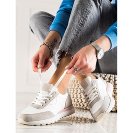 TRENDI Scarpe sportive colorate bianca multicolore 1