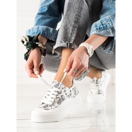 Seastar Sneakers di design alla moda bianca nero 1