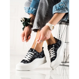 Seastar Sneakers di design alla moda nero 1