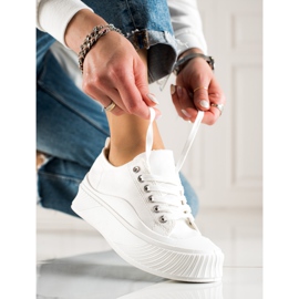 Seastar Sneakers bianche sulla piattaforma bianco 1