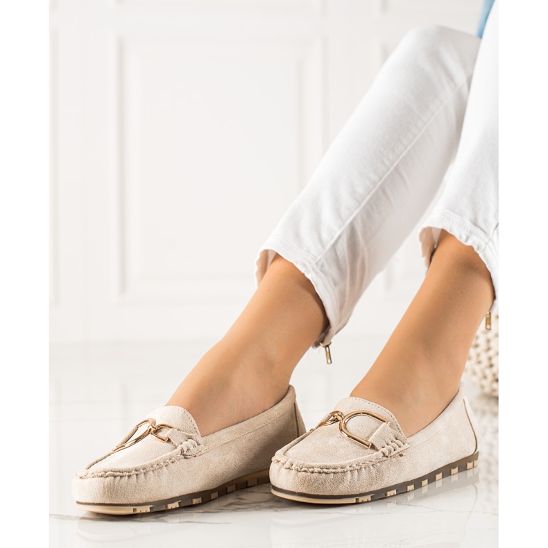 Seastar Mocassini casual con ornamento beige 1