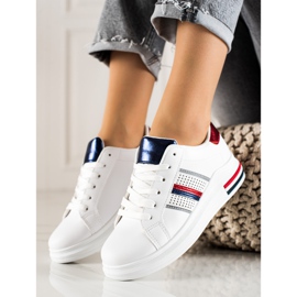 TRENDI Scarpe sportive bianche casual bianco 1