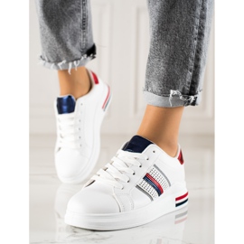 TRENDI Scarpe sportive bianche casual bianco 2