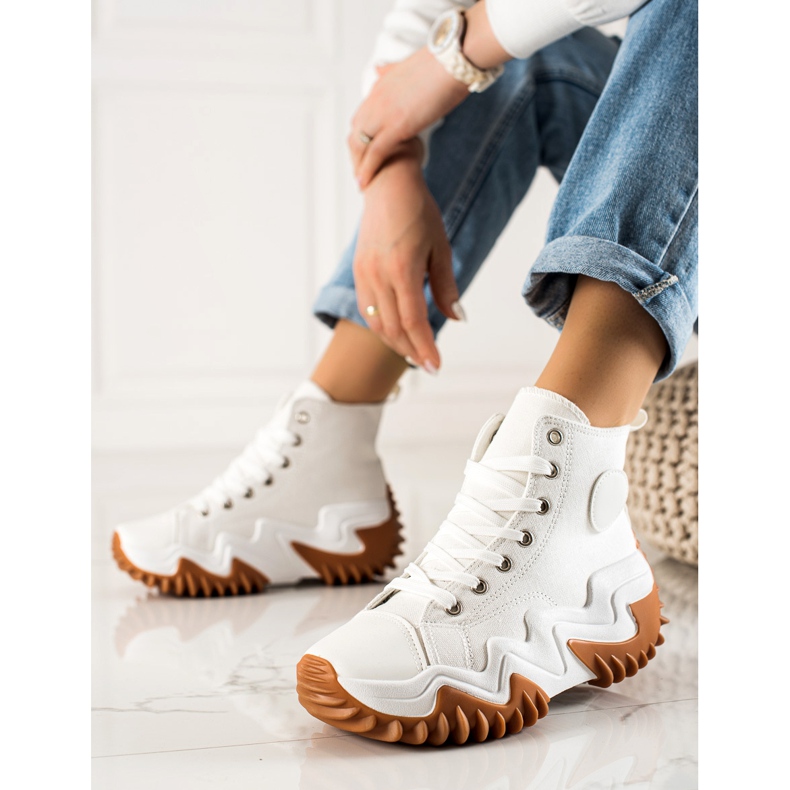 TRENDI Sneakers bianche alla moda bianco 2
