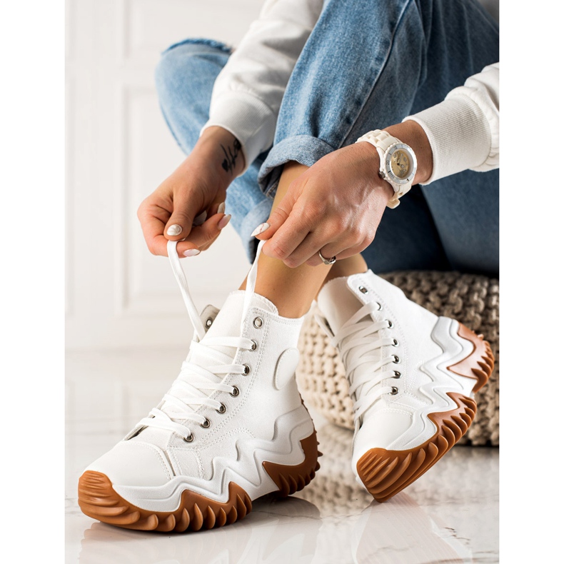 TRENDI Sneakers bianche alla moda bianco 1