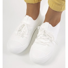 Sneakers da donna Medina bianche bianca 1