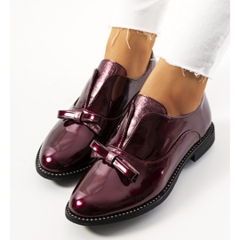 Scarpe laccate bordeaux Flover rosso 1