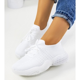 Sneakers sportive bianche Donatil bianco 1