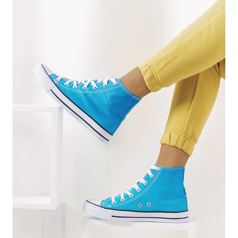 Sneakers alla caviglia Felis blu 1