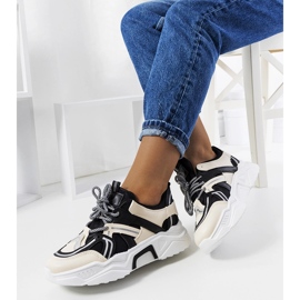 Sneakers nere da donna Delois beige 1