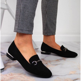 Scarpe mocassino nero con decoro Sergio Leone W SK360 2