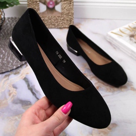 Ballerine in camoscio Sergio Leone W SK361A nere nero 1
