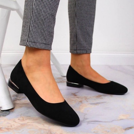 Ballerine in camoscio Sergio Leone W SK361A nere nero 2