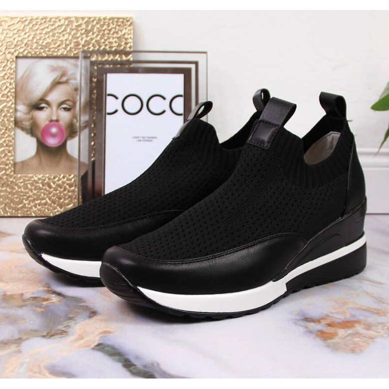Sneakers con zeppa Potocki W WOL52A nere nero 2