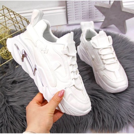 Sneakers sulla piattaforma Potocki W WOL54 bianche bianco 1