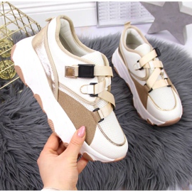 Sneakers sulla piattaforma Potocki W WOL55 crema beige 1