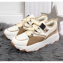 Sneakers sulla piattaforma Potocki W WOL55 crema beige 2