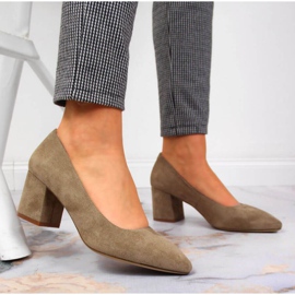 Décolleté tacco alto Sergio Leone W SK358B beige 2