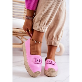 FB2 Espadrillas Classiche Sulla Piattaforma Rosa Julianne 2