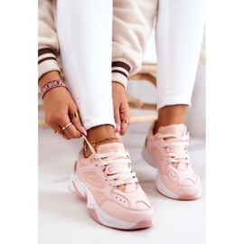 Scarpe sportive da donna, allacciate con Hassie rosa 2