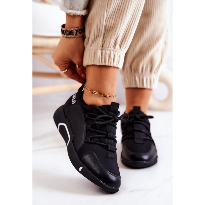 Vinceza Scarpe Sportive Sneakers Slip-on Nero Marvene 1