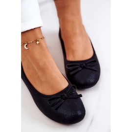 Ballerine classiche da donna, soletta profilata, nero Fimme 1