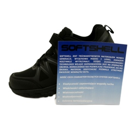 American Club Scarpe Sportive Americane Softshell Con Velcro WT95/22 Nere nero 5