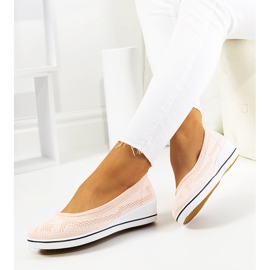 Ballerine rosa sulla zeppa Connor 1