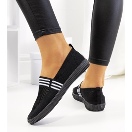 Sneakers nere Tanya traforate nero 2