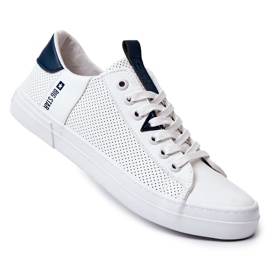 Sneakers da Uomo in Pelle Big Star JJ174226 Bianche bianco 1