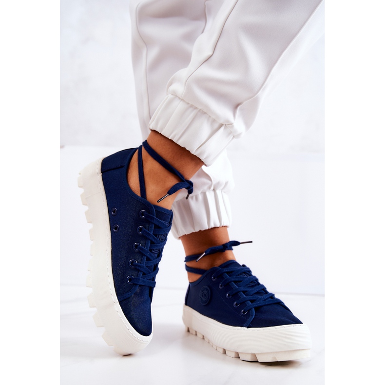Sneakers da donna Big Star JJ274491 Blu Navy 2