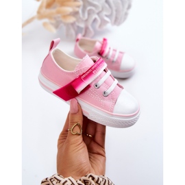 Sneakers basse da bambino Big Star JJ374078 Rosa 1