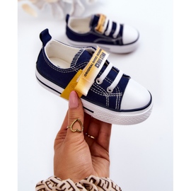 Sneakers basse da bambino Big Star JJ374077 Blu Navy 1