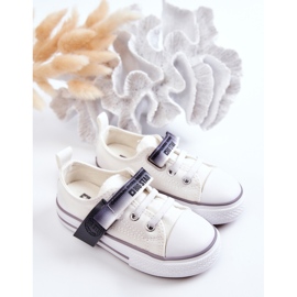 Sneakers basse da bambino Big Star JJ374075 Bianche bianca 2