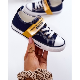 Sneakers basse da bambino Big Star JJ374072 Blu Navy 1