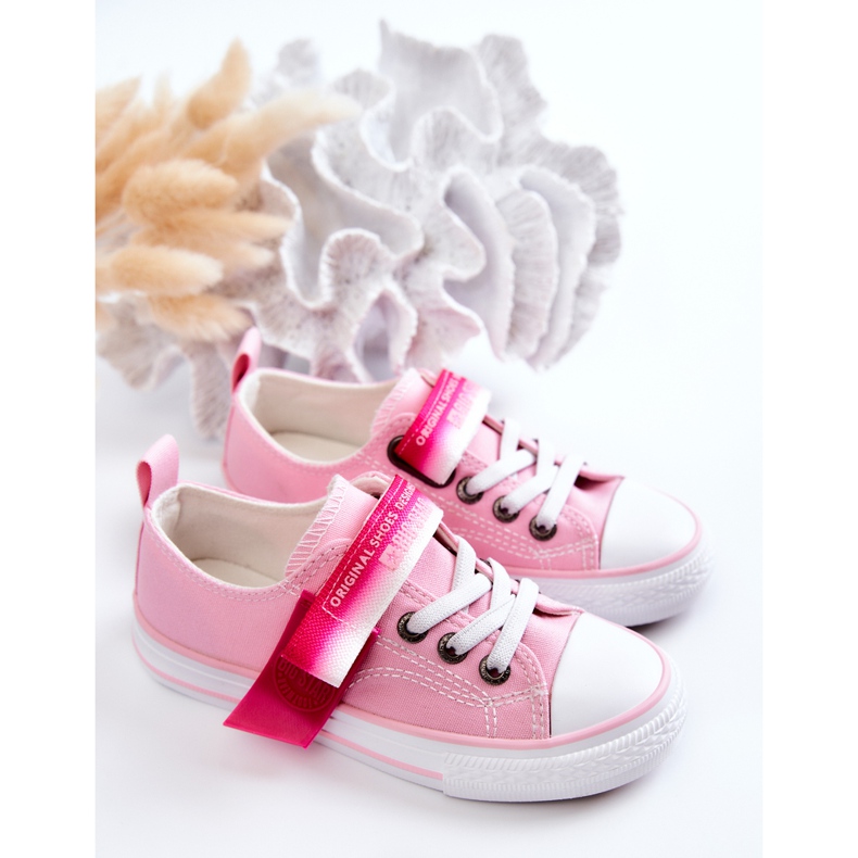 Sneakers basse da bambino Big Star JJ374073 Rosa 2