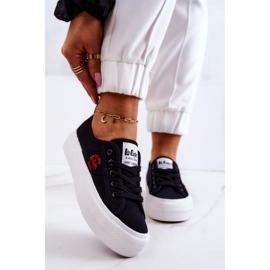 Sneakers nere su piattaforma Lee Cooper LCW-22-31-0835L nero 1