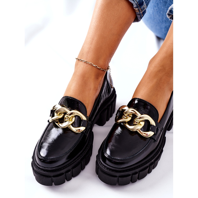 Mocassini Donna Mocassini Pelle Nero Laura Messi 2339 5