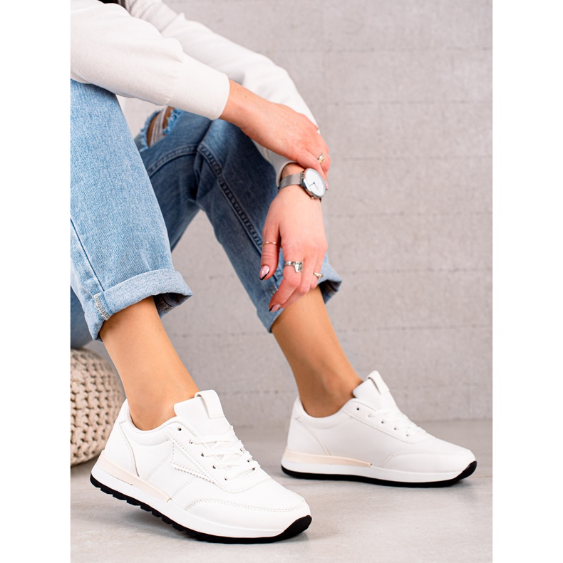 TRENDI Scarpe sportive bianche bianco 1