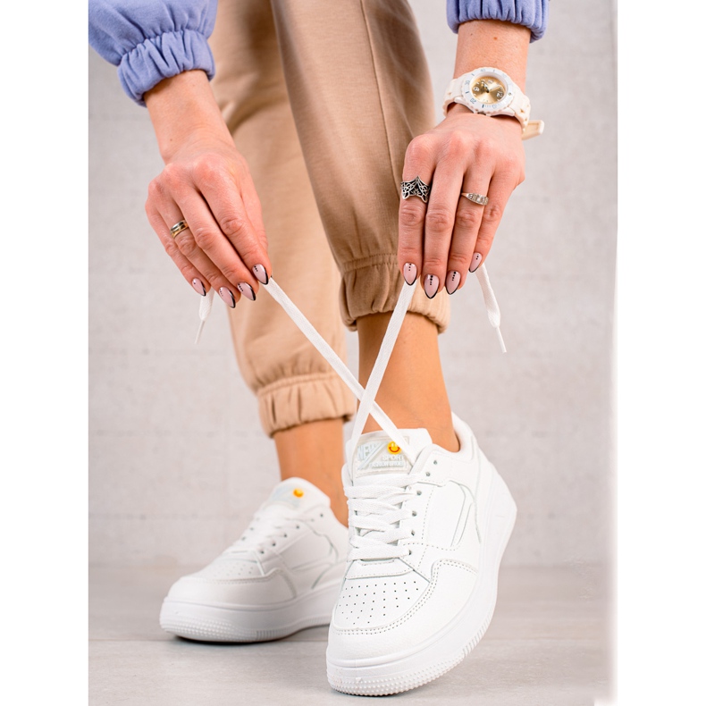TRENDI Scarpe da ginnastica bianche alla moda bianco 1