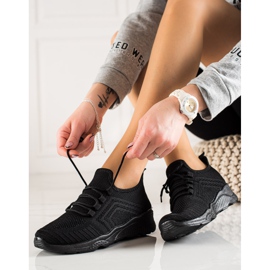 SUPER COOL Sneakers in tessuto alla moda nero 1