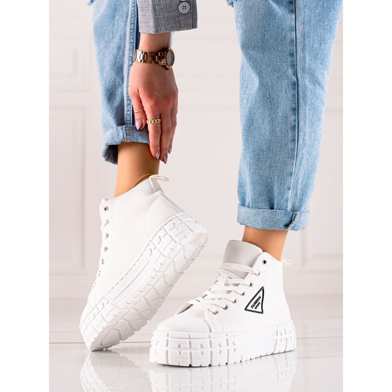 TRENDI Scarpe di alta moda bianco 1