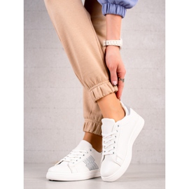 TRENDI Sneakers Con Inserto Argento bianco 2