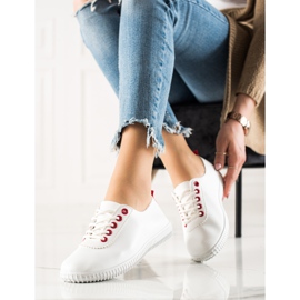 TRENDI Sneakers Basse Con Ecopelle bianco 1